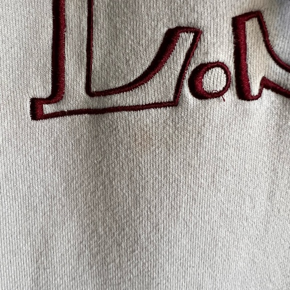 Stussy LSD vintage hoodie mens S small Cream Like New - Picture 2 of 3